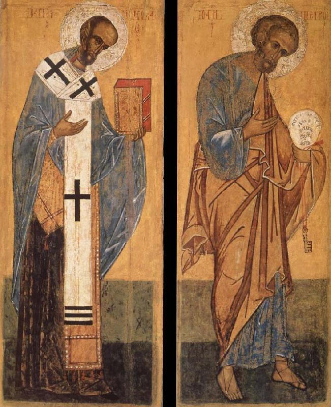unknow artist Saint Peter and Saint Nicholas